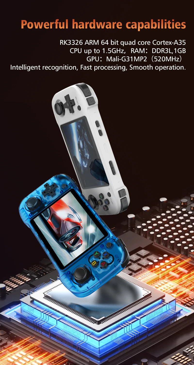 R46H Retro Handheld Game Console Linux System 4.2Inch IPS Portable Pocket Player 128G 29K Games Video Gaming Kids Gifts R36S MAX