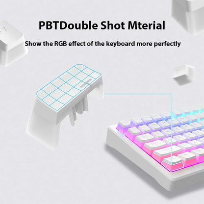 104 Keys Pudding Keycaps For Mechanical Keyboard PBT OEM Keycaps Jelly RGB Full Size 60% 70% 100% Small complete set of keycaps