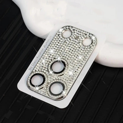Bling Glitter Rhinestone Camera Lens Protector Full Cover For iPhone 18 17 16 15 14 Pro Max Plus Anti-scratch Camera Protection