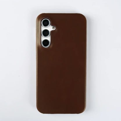 Handmade Genuine Leather Case For Samsung Galaxy S23 FE S20 S20FE 5G S22Plus S21 Aesthetic Vintag Pattern Phone Shell Back Cover