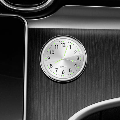 Car Clock Luminous Automobiles Internal Stick-On Mini Digital Watch Mechanics Quartz Clocks Auto Ornament Car Accessories