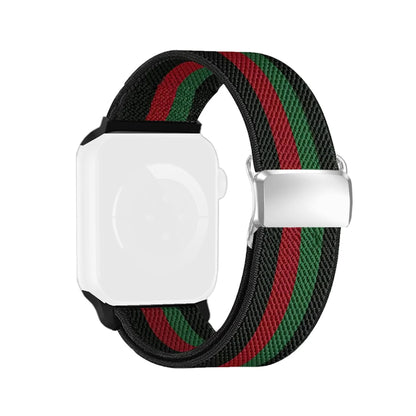 Magnetic Strap for Apple Watch Ultra3 Band 49mm Woman Man 40mm 44mm Nylon Elastic Loop for Iwatch Series11 10 9 8 7 6 5 4 3 2 1