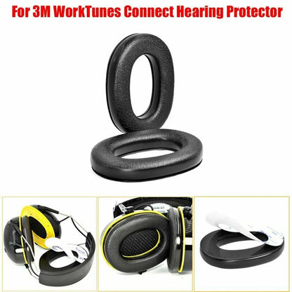 For 3M WorkTunes Connect Hearing Protector Earmuffs Earpad Earphone Leather Soft Sponge Cushion Replacement Headphones Accessory