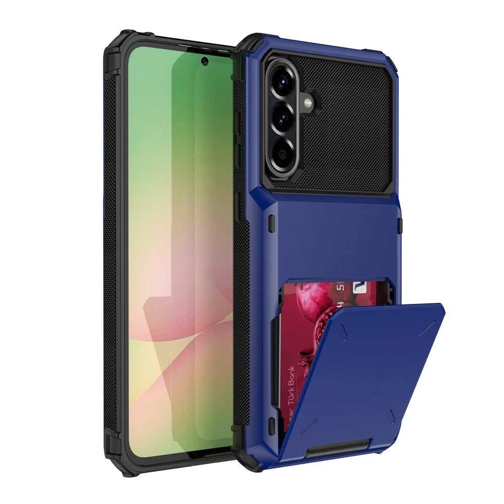 Wallet Card Phone Case For Samsung S26 S25 S24 S23 S22 S21 S20 S10 FE Plus EDGE Ultra 5G Card Slot Flip Hidden Pocket Hard Cover