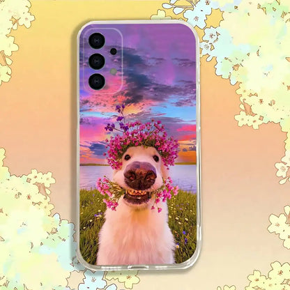 Yorkshire Terrier Dog Shockproof Clear Case For Samsung Galaxy S30,S25,S24,S23,S20,S21,S22,S10,5G,FE,lite,PIus Cover