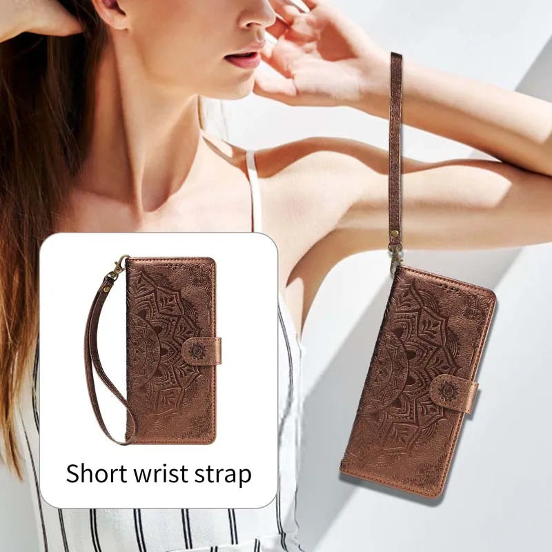 Magnetic Leather Case For Samsung Galaxy S7 Edge S8 S9 Plus S10 Lite Note 10 20 Ultra 8 9 XCover 7 Flip Wallet Card Phone Cover