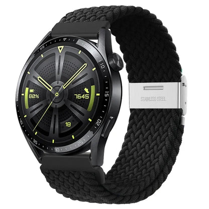 20 22mm Strap for Samsung Galaxy Watch 7 6 5 4 Band 40/44mm 5Pro Active 2 Gear S3 Braided Elastic Bracelet for Huawei GT2/3 4Pro