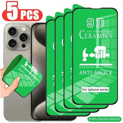 Soft Ceramic Film for iPhone 18 17 Air 16 15 14 12 11 13 Pro Max 7 8 Plus Screen Protector for iPhone 13 12 Mini XR XS Not-Glass
