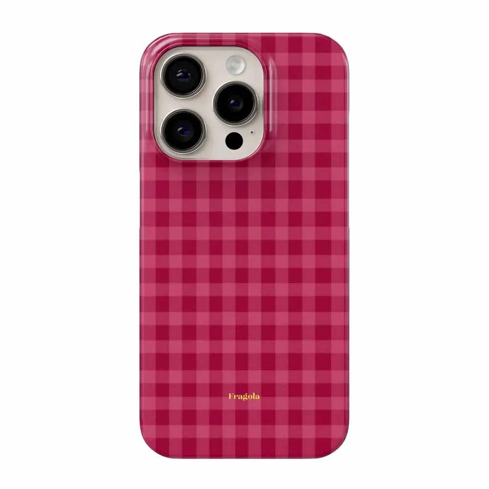 Retro Korean Plaid Cute Phone Case for IPhone 17 16 15 14 13 12 11 Air Pro Max X XS XR XSMax 7 8 Plus Glossy Film Hard PC Cover