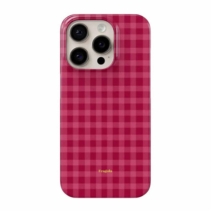 Retro Korean Plaid Cute Phone Case for IPhone 17 16 15 14 13 12 11 Air Pro Max X XS XR XSMax 7 8 Plus Glossy Film Hard PC Cover