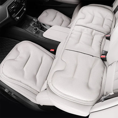 Universal Perforated Nappa Leather Car Seat Cover Luxury Sedan SUV Breathable Comfortable Cloud Cotton Cushions Car Seat Cover