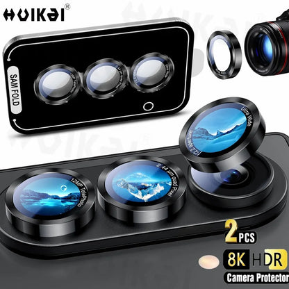 For Samsung Galaxy Z Fold 8 Ultra 8 7 6 Camera Lens Protector Camera Cover Invisible Fit Ultra HD Military-Grade Aerospace Glass