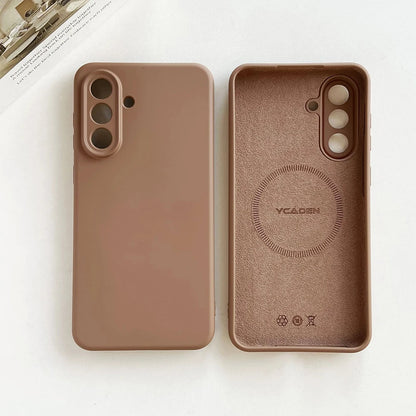 Original Liquid Silicone Magnetic Case For Samsung Galaxy S26 S25 S24 S 26 Ultra Plus S26Ultra Cases Wireless Charge Soft Cover