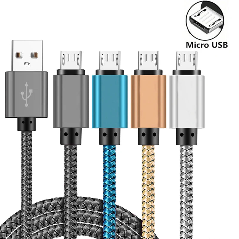 USB A Micro Cable Fast Charging Wire Mobile Phone Line USB Adapter Cable Cord For Samsung Xiaomi Andriod Mouse PS4 GamePad Data