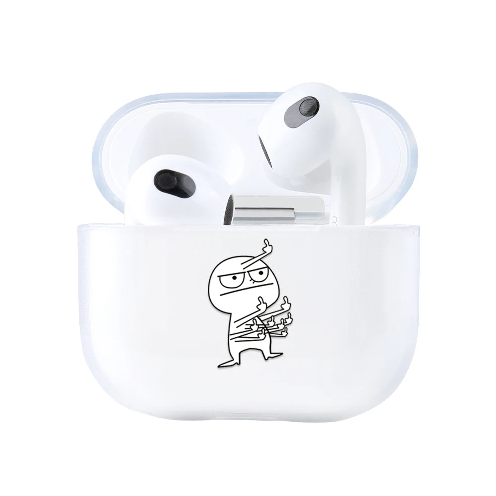 Cute Cartoon Pattern Earphone Case for Airpods 4th 3rd 2 Pro 3 2 Shockproof Cover for Airpod 2 3 1 Protective Accessorie Shell