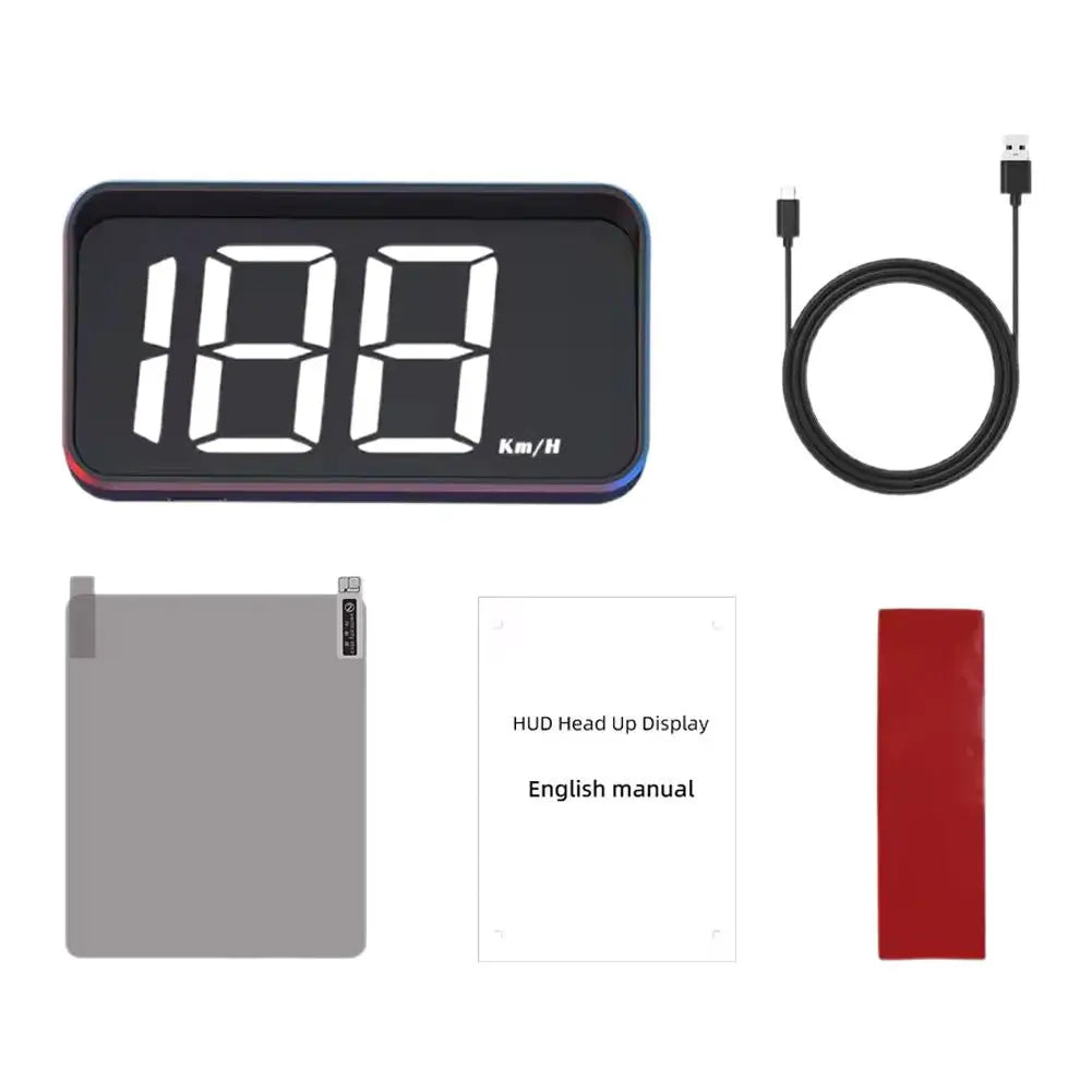 M2 Head Up Display Car Universal Speedometer KMH HUD USB Cable Plug & Play GPS & Beidou Dual Satellite System