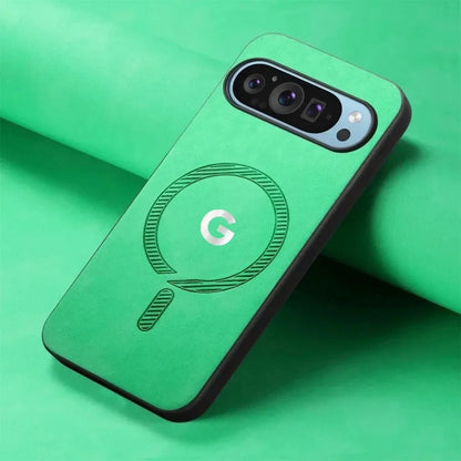 Fashion Skin-friendly PU Leather Slim Case For Google Pixel 11 10 9 Pro XL 8 7 9A 8A Magnetic Charge Full-Pack Shockproof Cover