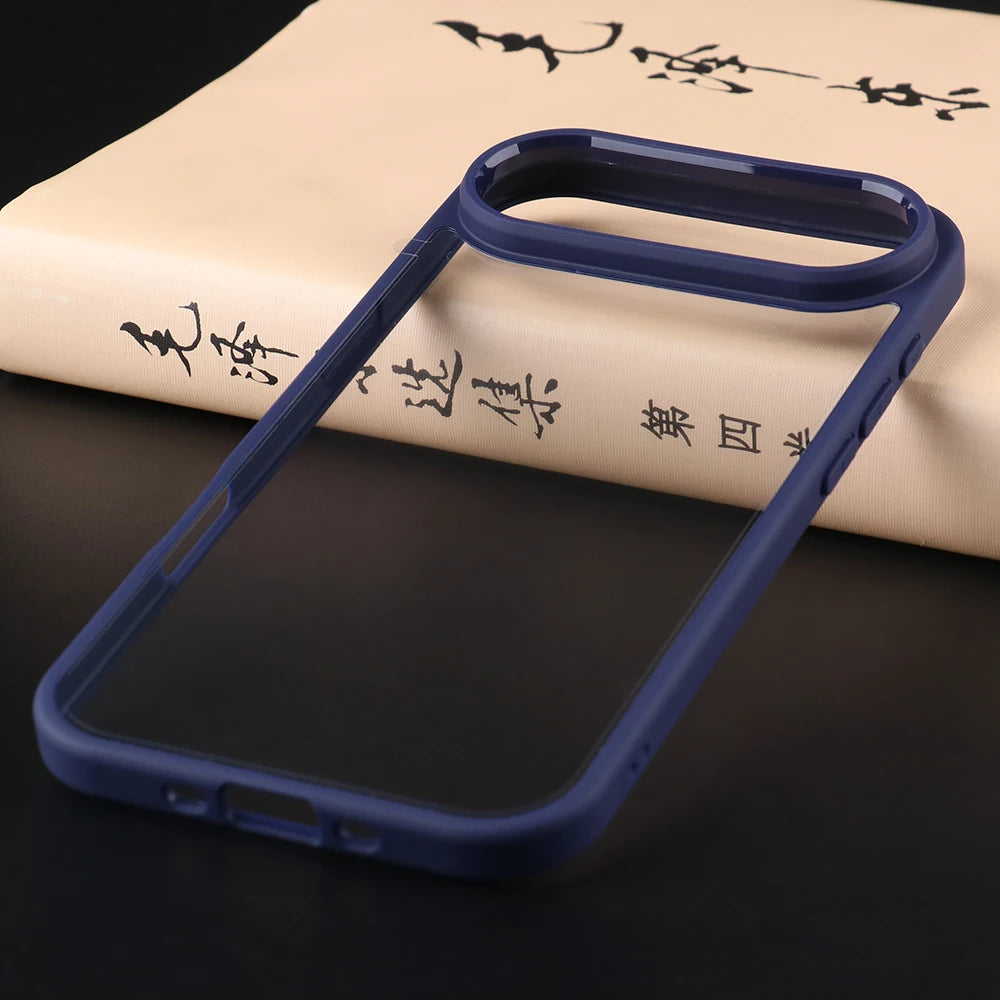 UGOjP For iPhone 17 Air Case Men Women Anti-drop Transparent Phone Case Shockproof TPU Frame Clear Thin Protective Back Cover