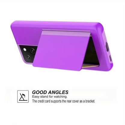 Wallet Case For Samsung Galaxy S21 Ultra S21plus S21+ FE Case Business Candy Color Card Slots Cover For Samsung S 21 FE Plus