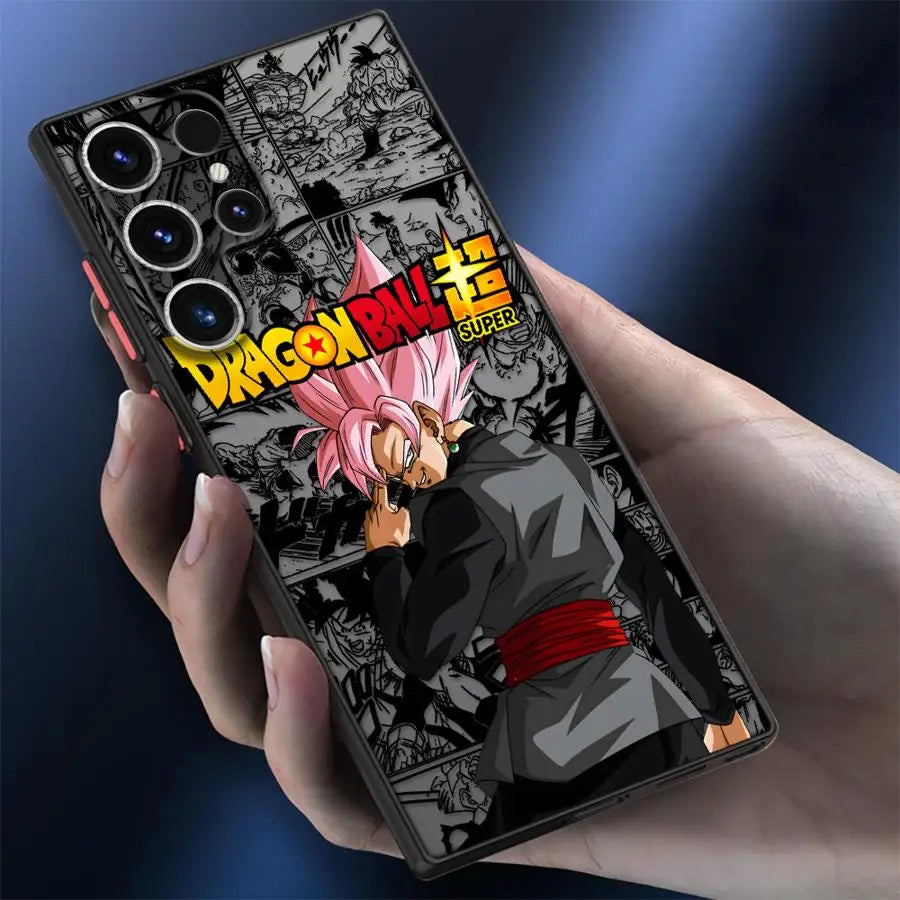 Back Phone Cover Case for Samsung Galaxy S23 Ultra S21 S22 Plus S25 Edge S24 FE S20 S9 S10 Dragon Ball Saiyan 4 Son Goku