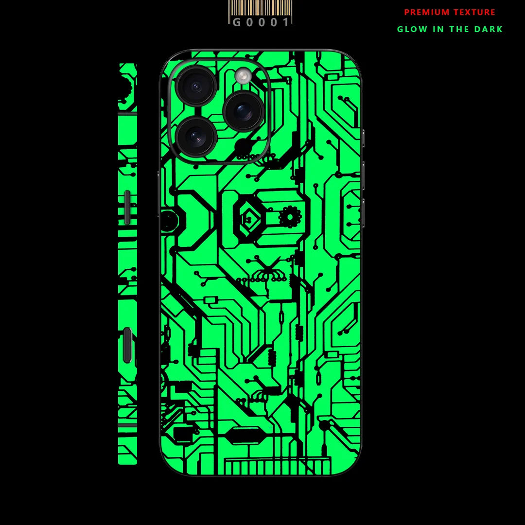 Luminous Back Skin Sticker  For iPhone 16 15 14 Pro Max Glowing at night For iPhone 16ProMax Back Flim