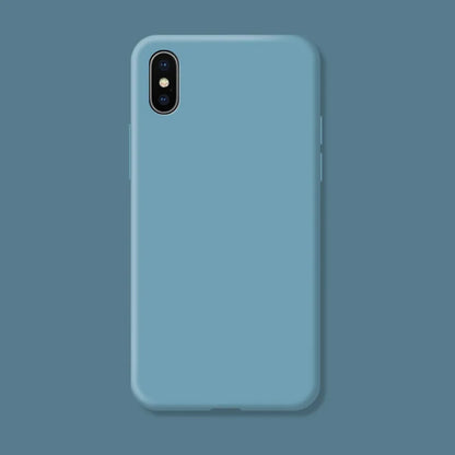 For iphone X XR X s Max Fundas Original Case For iphone XR XS Max Shockproof Liquid Silicone Protective Phone Back Cover Case