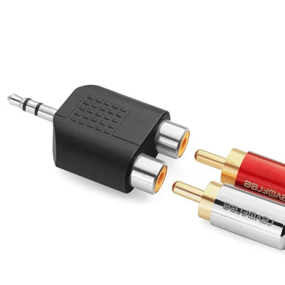 5Pcs 6.5/6.35mm Mono Stereo Audio Adapter TS Interconnect 1/8" 1/4" Male Plug to RCA Female Jack Connector Converter Speaker