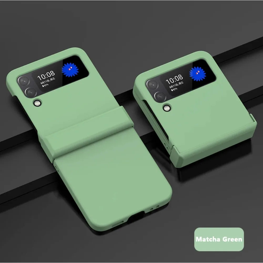 Luxury Ultra Slim Hard Folding Phone Case for Samsung Galaxy Z Flip 8 7 FE 6 5 4 3 Shockproof Foldable Skin Feel Protector Cover