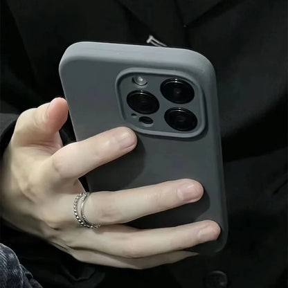 Camera lens Liquid Silicone Phone Case For iPhone 16  15 11 14 13 Pro Max Cases For iPhone 12 11 Pro 15 14 Plus Protection Cover