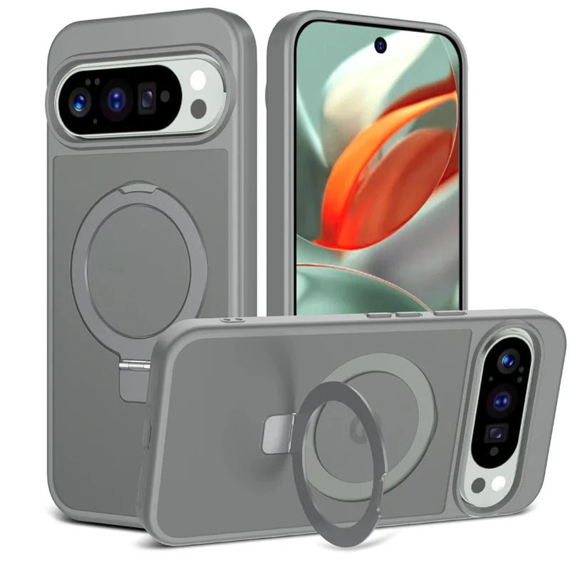 Magnetic Wireless Charging Phone Case for Google Pixel 9 10 Pro XL 10 9 Pro 10A for Magsafe Ring Bracket Shockproof Cover Funda