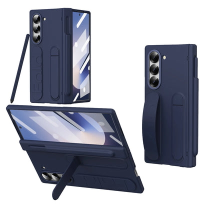 Touch Pen Case For Samsung Galaxy Z Fold 8 7 6 5 4 3 Folding Hinge Wrist Band Screen Tempered Film Phone Cover TriFold Fold7