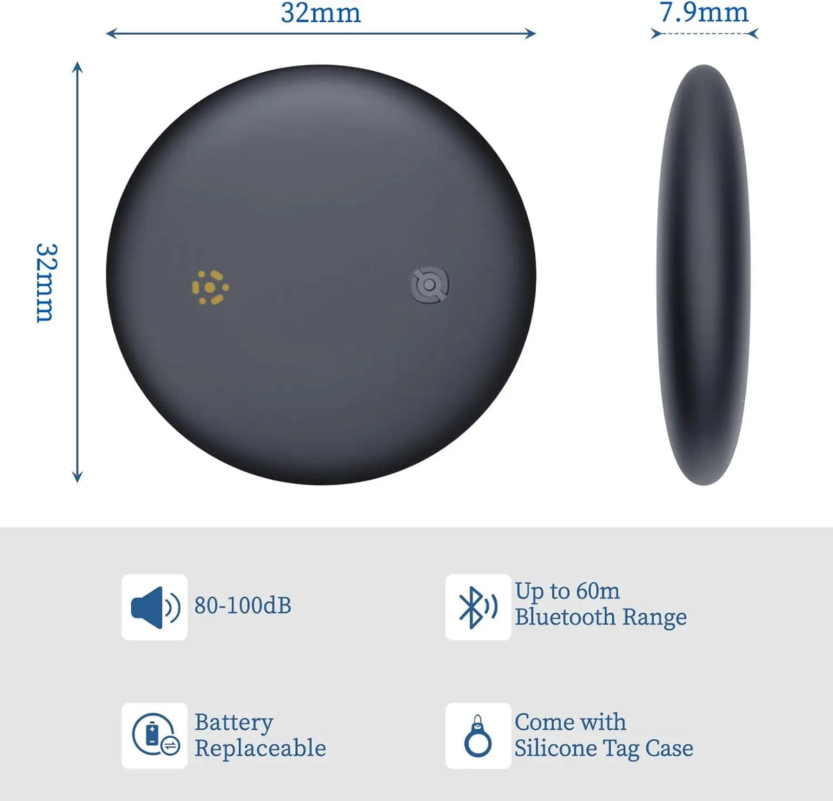 Bluetooth Tracker Tag for Android Key Finder Compatible with Google Find My Tracking Tag Item Finders for Keys,Luggage, Suitcase