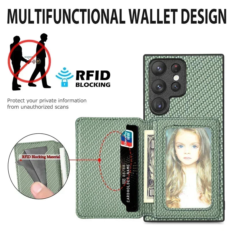For Samsung S26 Ultra 5G Leather Wallet Back Case For Samsung Galaxy S26 S25 S24 S22 S21 Ultra Case S24 FE S25 S23 Plus Cover