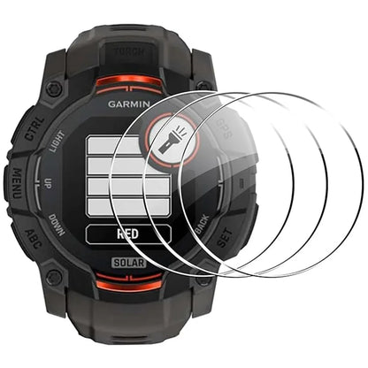 3pcs Tempered Glass For Garmin Instinct 3 AMOLED/Solar 45mm/50mm Screen HD/Scratch Resistant Protector Film Accessories