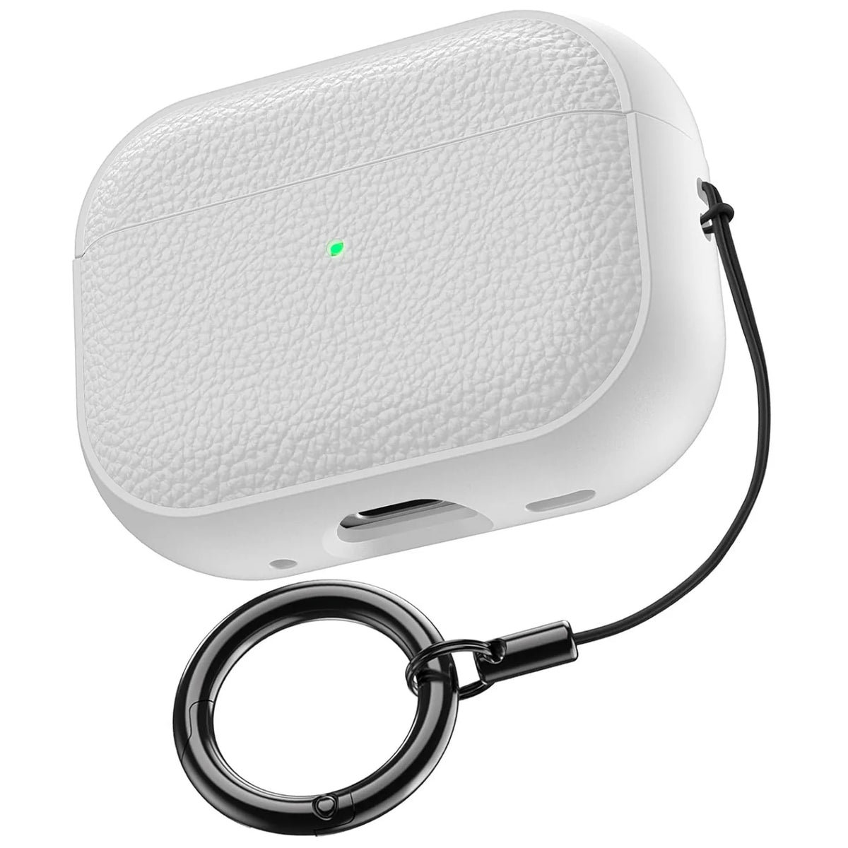 For AirPods 5/4/Pro 3 Leather Pattern TPU Earphone Accessories Full Protective Case with Keychain for AirPods 5/4/Pro 3/Pro 2
