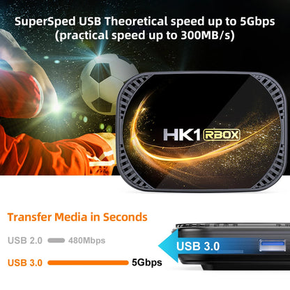 Smart TV Box HK1 RBOX X4S Amlogic S905X4 Android 11 4GB 64G 128GB 5G Dual WIFI 4K 8K BT Media Player Set Top Box 2G 16G TVBOX
