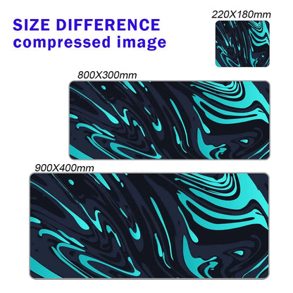 Line Liquid Mouse Pad Gaming Accessories Topographic Table Mat Marble Black Carpet Gray 100x50cm Custom Pc MousePad Desk Mat
