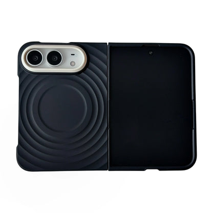 Case For Apple iPhone Duo For Foldable iPhone Duo For Magsafe With  Magnetic Ring Ripples Stand Luxury Silicone Ripples Cover