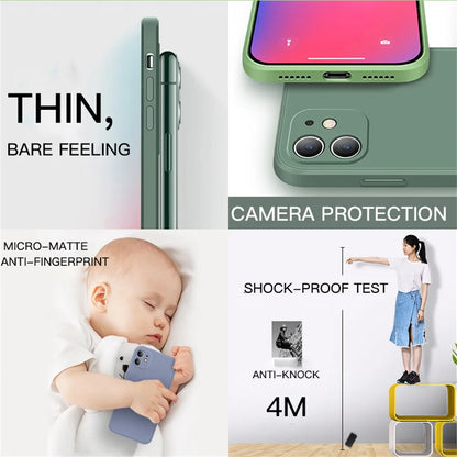 Original Square Liquid Silicone Case for Xiaomi Redmi 9 9A 9i 9T Power Camera Protective Cute Phone Back Cover Redmi9 T Fundas