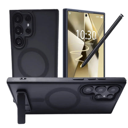 UYUXIO Magnetic Stand Phone Case for Samsung Galaxy S26 A05 A06 A16 A26 A35 A36 A55 A56 S25 S23 S22 Ultra Cover with Kickstand