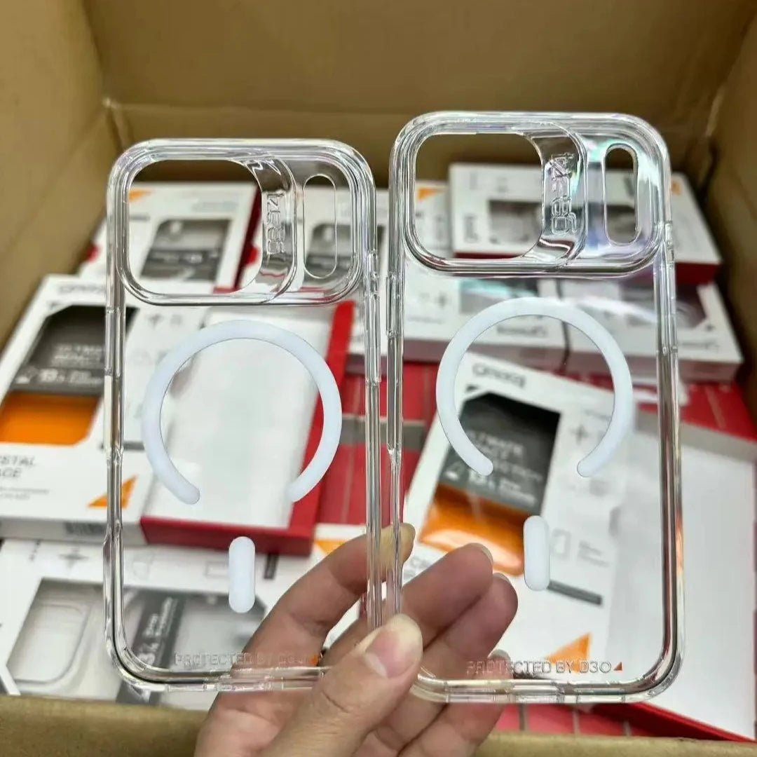 Gear4 Clear Armor Shockproof for Magsafe Case for IPhone 17 Pro Max Air 16 15 14 13 Pro Wireless Charging Ott-Box Phone Cover