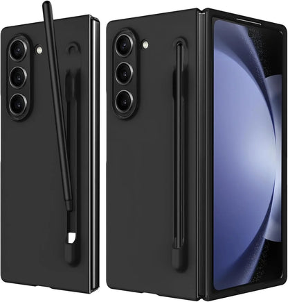 Luxury Skin Feeling PC Hard Case for Samsung Galaxy Z Fold 8 Ultra 7 6 5 4 3 with S Pen Slot and Pen Ultra-thin Shockproof Cover