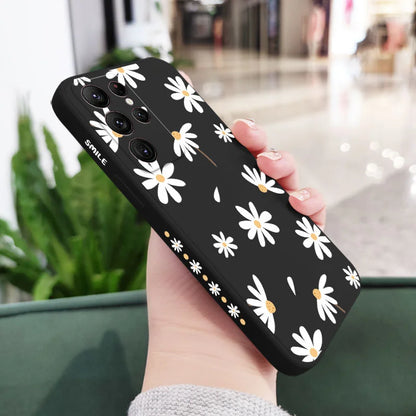 Plain Daisies Phone Case For Samsung Galaxy S24 S23 S22 S21 S20 Ultra Plus FE S10 S9 S10E Note 20 Ultra 10 9 Plus Cover