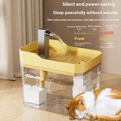 Automatic Filtered Circulating Pet Water Dispenser Large Capacity Cat Drinking Fountain Electric Cat Water Feeder Pet Water Bowl