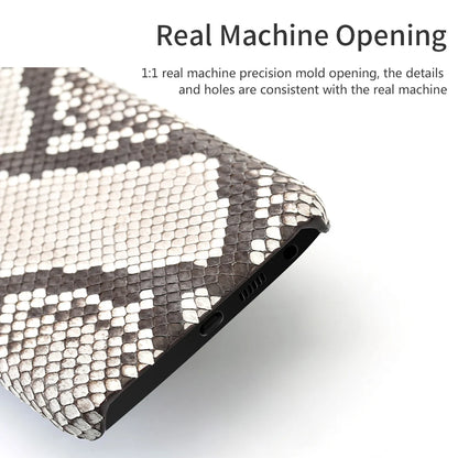 Genuine Python Leather Phone Case for Samsung Galaxy S26 S23 S22 S24 S25 Ultra S21 Plus A57 A56 A55 5G Luxury Snakeskins Cover