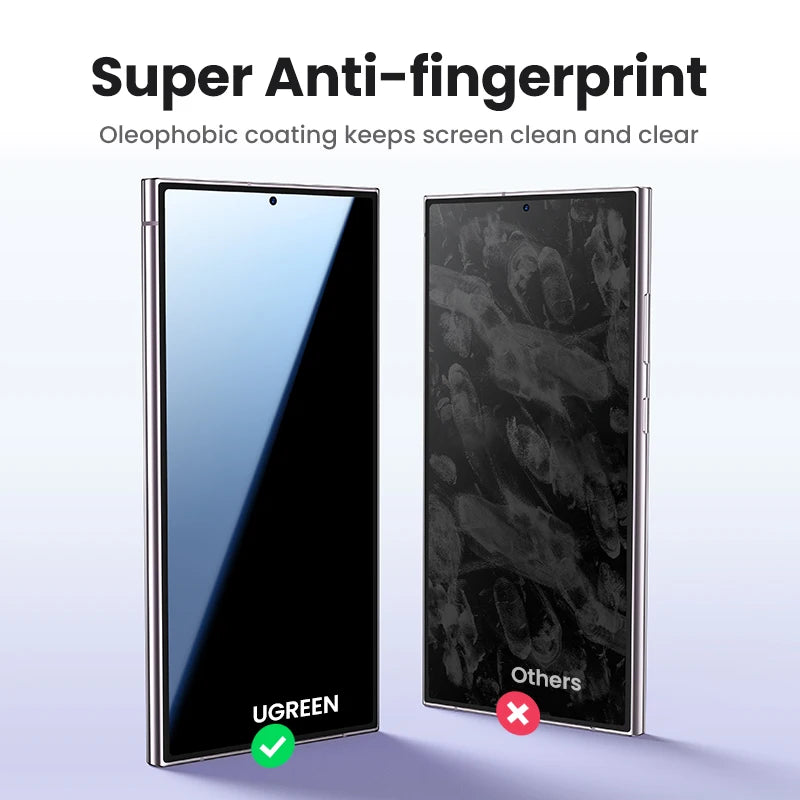 UGREEN Screen Protector for Samsung Galaxy S24 Ultra Glass Film for Samsung S24 S25 Ultra S24Ultra Protective Films HD 1/2PCS