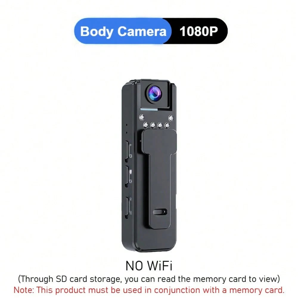 1080P HD Mini Camera Portable Digital Video Recorder BodyCam Infrared Night Vision Police Cam Small Bike Camcorder