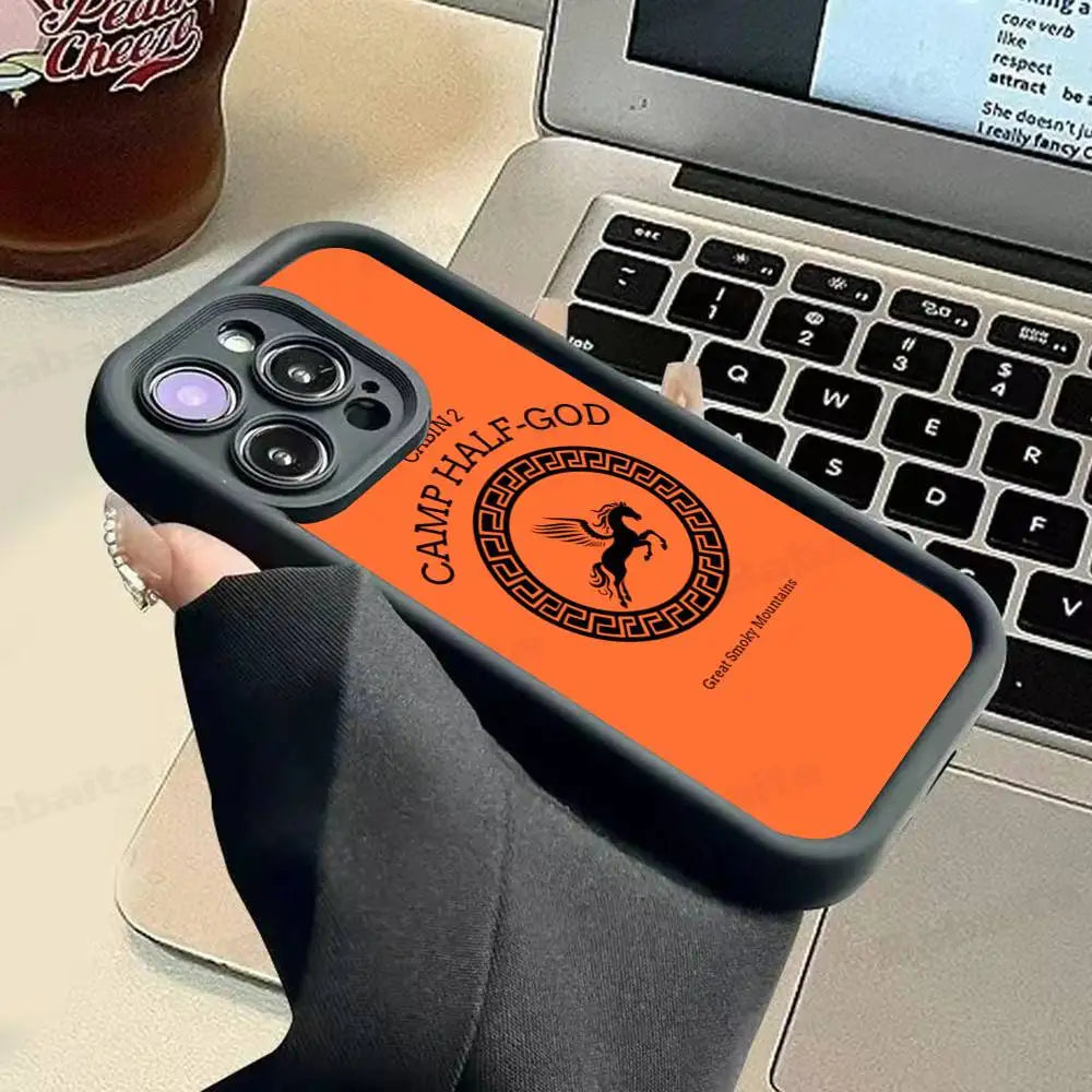 P-Percy J-Jackson Poseidon Camp Phone Case For iPhone 11 12 13 14 15 16 17 Pro Max Plus Shockproof Protecti Case