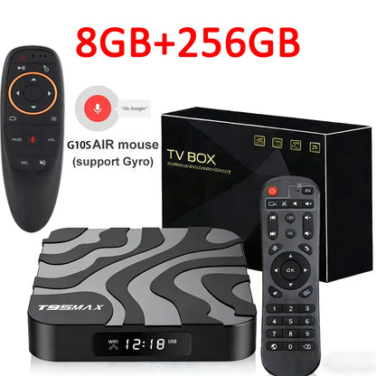 Android 16 T95Max Smart Home Theater TV Box Allwinner H618 Dual Wifi 8G RAM 256G ROM BT5.4 Netflix Google 4K 8K HD Set Top Box