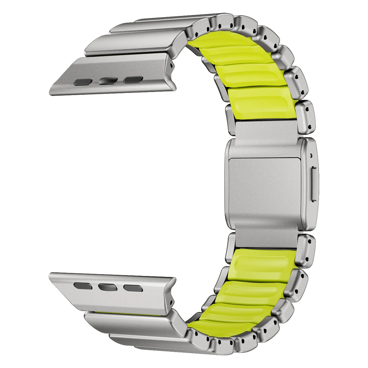 Stainless Steel+Silicone Magnetic Strap for Apple Watch Ultra 3/2 49mm Series 11 10 46mm Band for Iwatch 9 8 7 6 SE 5 45mm 44mm